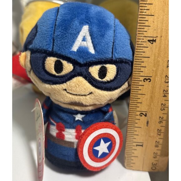 Marvel Hallmark Itty Bittys Plush Toys Set Of 3 Captain America Thor Hawkeye - Picture 3 of 12